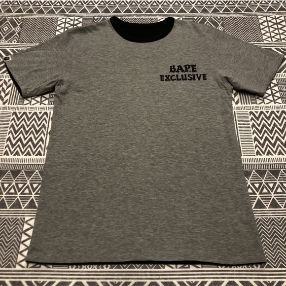 A Bathing Ape Bape Exclusive Bapex Reversible Tee Shirt Size Medium - Picture 3 of 10